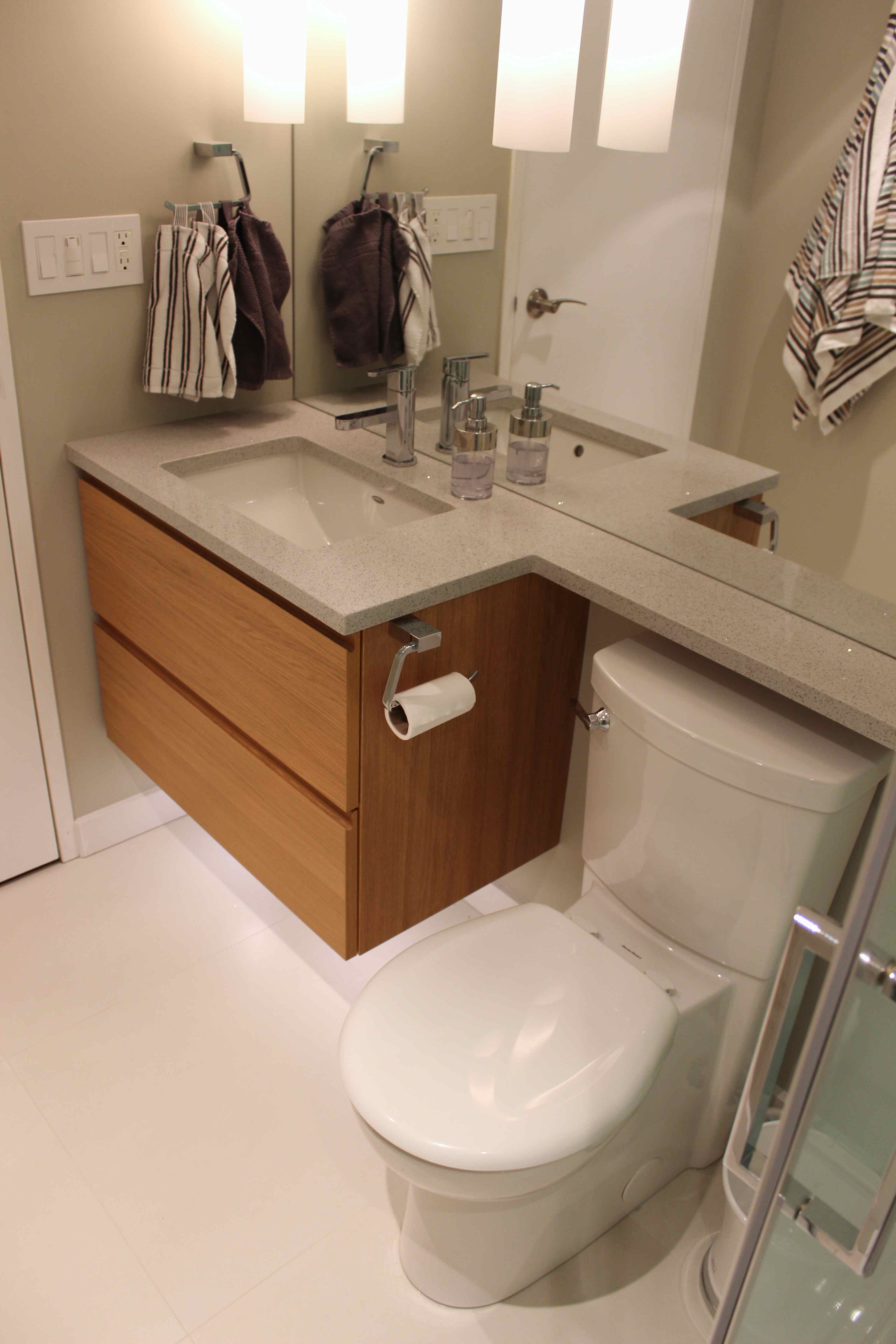 Condo Bathroom Vanity + Toilet