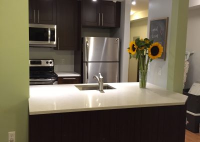 East Vancouver Kitchen Renovation - Breakfast bar right