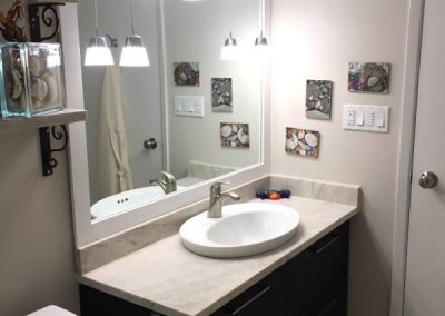 Small bathroom renovation - Pari's-bathroom-vanity-counter-lighting-600W-70